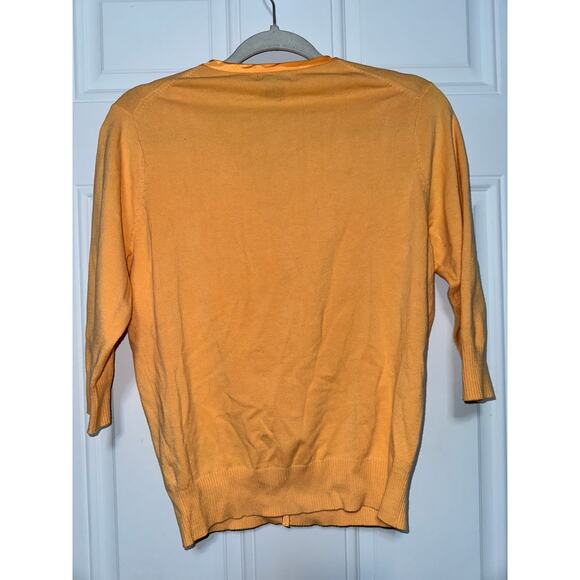 Gap Stretch Yellow Cardigan Size Medium - Picture 3 of 3
